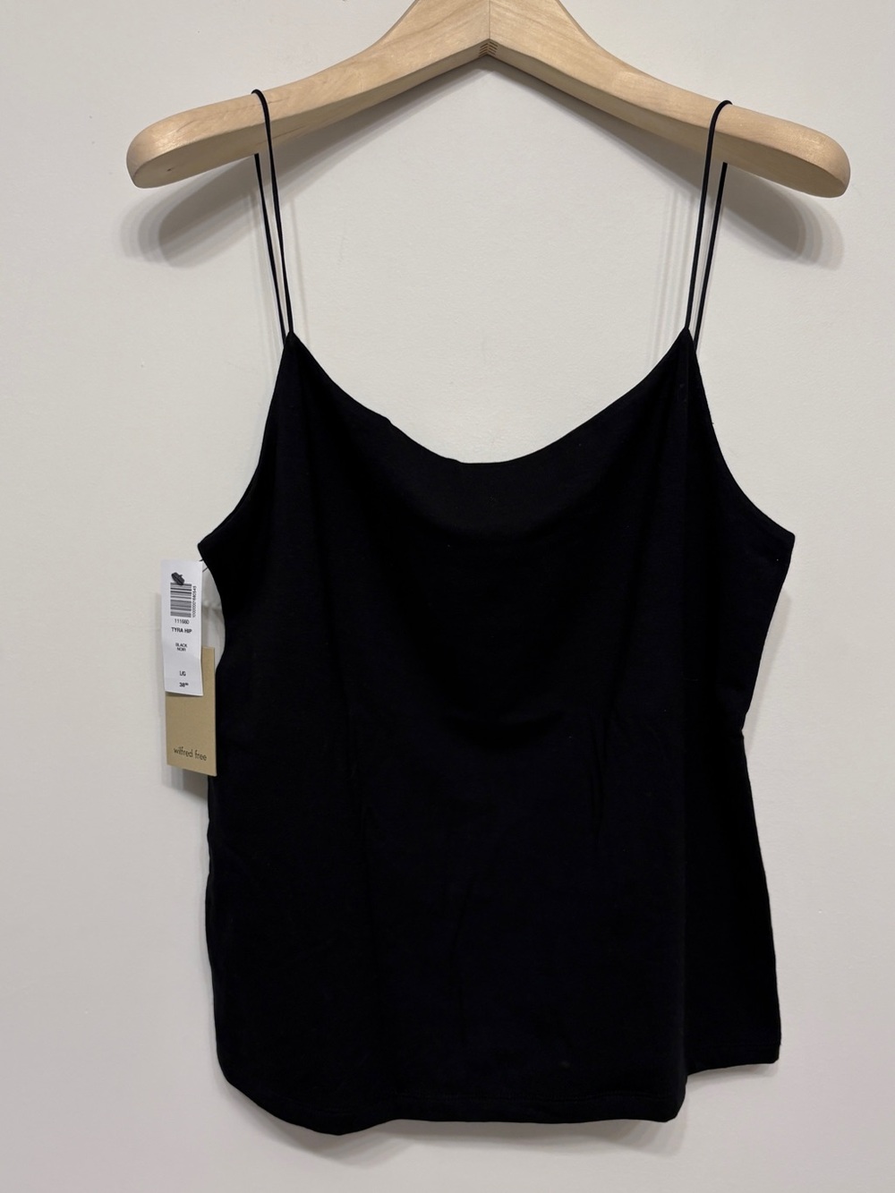 Aritzia Wilfred black Tyra hip tank sz l large new